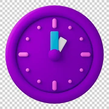 3D Design Clock  (13.00) Illustrazione stock