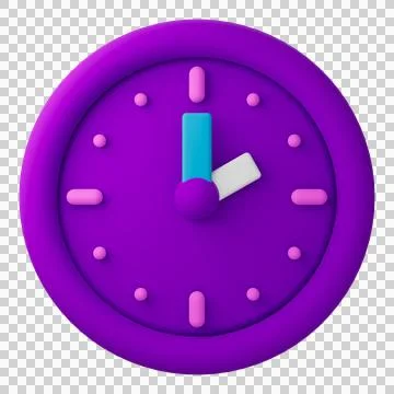 3D Design Clock  (14.00) Illustrazione stock