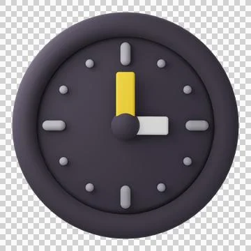 3D Design Clock  (15.00) 스톡 일러스트