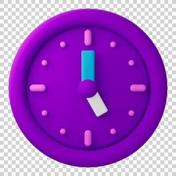 3D Design Clock  (17.00) Illustrazione stock