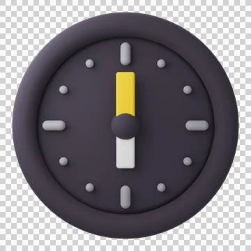 3D Design Clock  (18.00) 스톡 일러스트