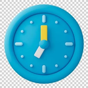 3D Design Clock  (19.00) Stock Illustration
