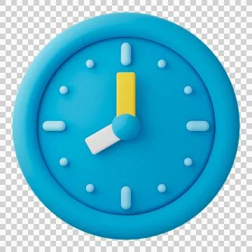 3D Design Clock  (20.00) Stock Illustration