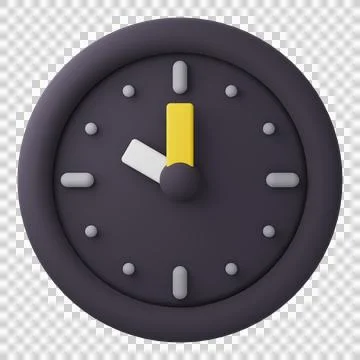3D Design Clock  (22.00) 스톡 일러스트