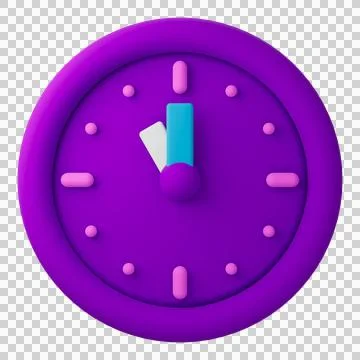 3D Design Clock  (23.00) Stock Illustration