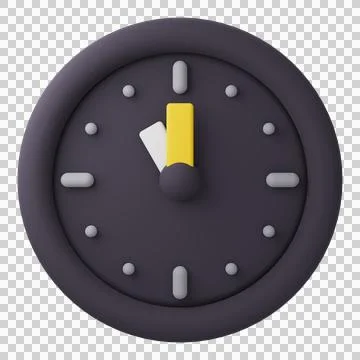 3D Design Clock  (23.00) Stock Illustration