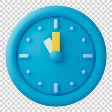3D Design Clock  (23.00) Stock-Illustration
