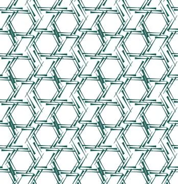 3d design hex and seamless pattern Illustrazione stock
