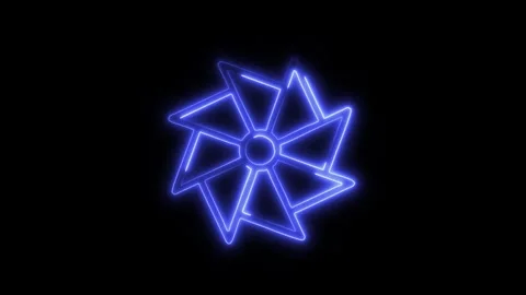 3D Design Icon in HD Video Neon Animation  Modern and Minimalist Symbol wit 库存影片 304374974
