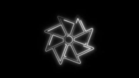 3D Design Icon in HD Video Neon Animation  Modern and Minimalist Symbol wit 库存影片 304374975