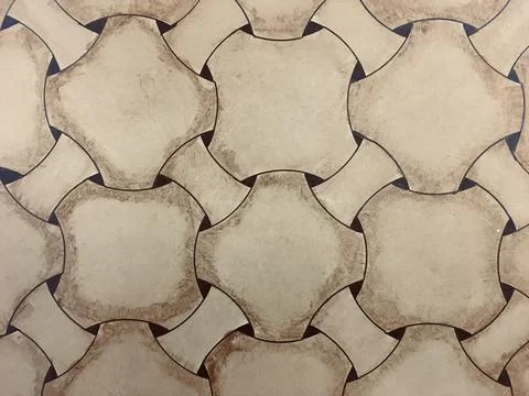 3D design on the inner wall of the house for close-up photography Stock-Illustration