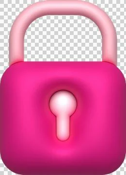 3d design of padlock Data protection safety encryption privacy concept Stock Illustration