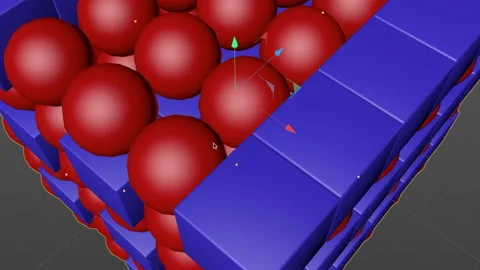 3D designer works on a 3d model. Animated graphics rendering. Screen Stock Footage 135986063