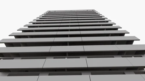 3d destruction of buildings Stock Footage 106443625