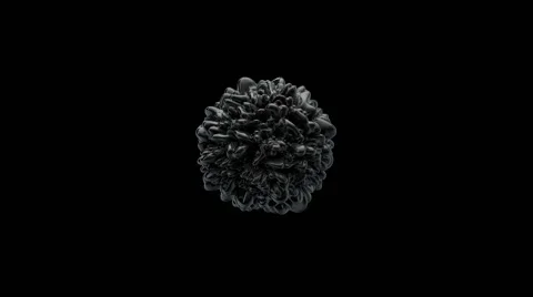 3D Destruction Sphere Stock Footage 64652451