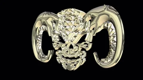 3D Devil or demon CYCLE - 4096x2304-Alpha channel-60fps Stock Footage 71503375