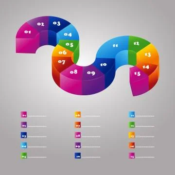 3D diagram Illustrazione stock