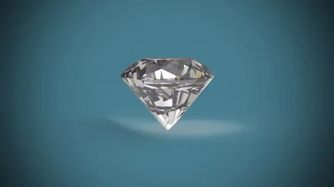 3d diamond loop animation Stock Footage 111749384