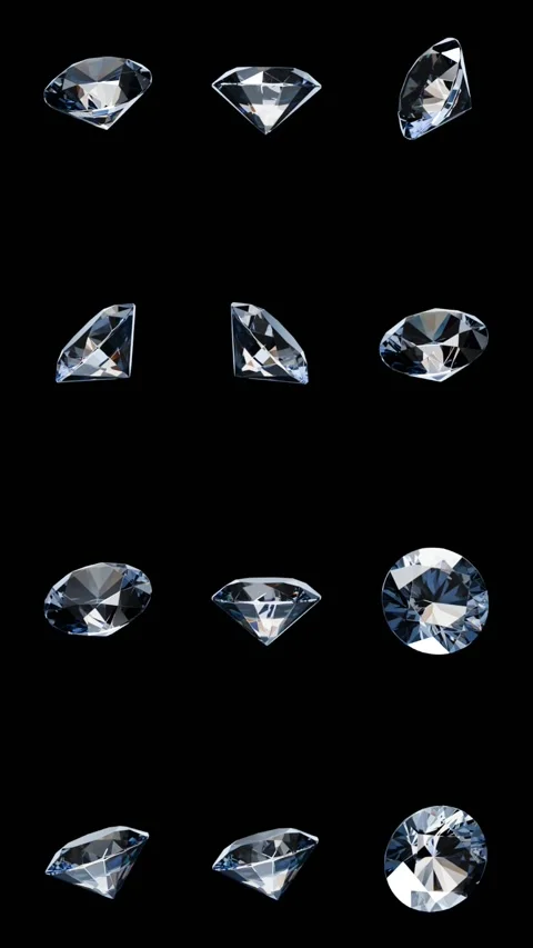 3d diamond pattern background Video stock 303669726