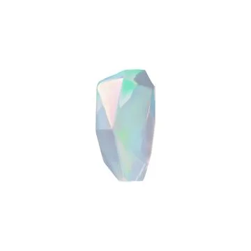 3d diamond vector. Illustration of sparkling mineral, gemstone. Stock Illustration