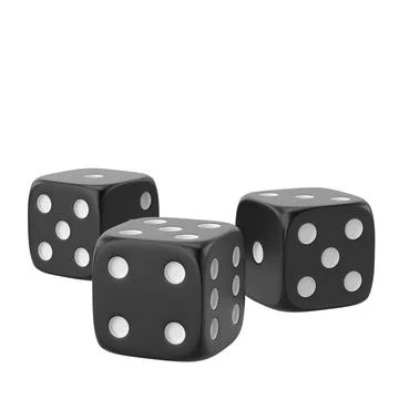 3D dice. 3D element. Stock Illustration