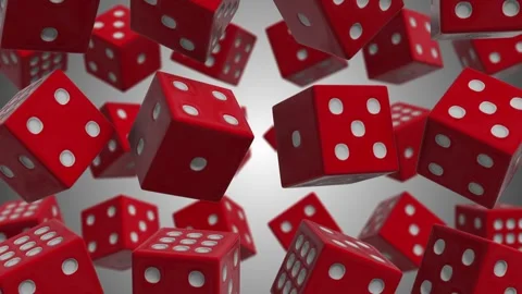 3D Dice Falling Animation. Dice Rain Animation. 4K Stock Footage 276377970