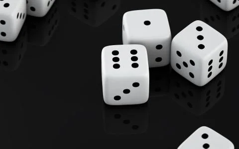 3D dice Stock Illustration