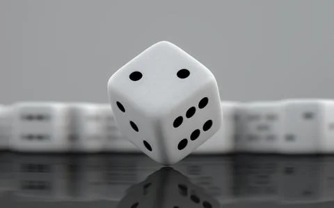 3D dice Stock Illustration