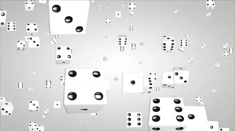 3D dice particles 01 Stock Footage 10878610