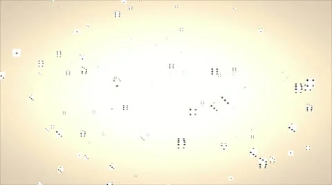 3D dice particles 02 Stock Footage 10884303