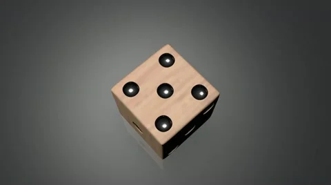 3D dice roll 04 Stock Footage 10891556