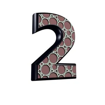 3d digit with abstract texture - 2 3d digit with abstract texture - 2 Copy... Stock Photos