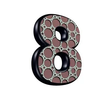 3d digit with abstract texture - 8 3d digit with abstract texture - 8 Copy... Stock Photos