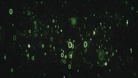 3d Digital Binary Code Data Background Stock Footage 257094809