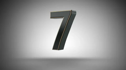 3D Digital Countdown 10 Second Stock Footage 41277271