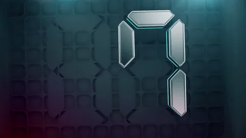 3d Digital Countdown Background 10 second Stock Footage 211803867