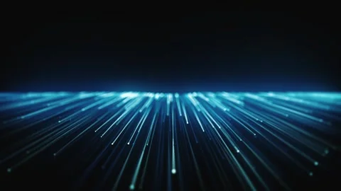 3D Digital Data Technology Lines Flowing Video stock 332340615