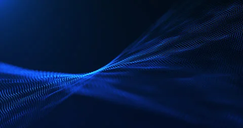 3D digital dynamic wave 動画素材 240109988