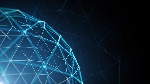 3D Digital Earth Technology Background Stock Footage 270147340