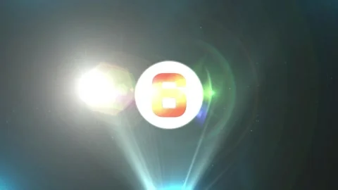 3D Digital Flame Shock Wave 10 Seconds Countdown Stock Footage 244233680