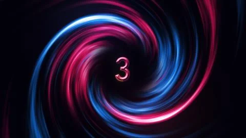 3D Digital Galaxy background, red and blue waves Stock Illustration