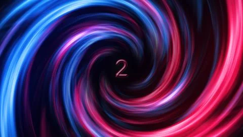 3D Digital Galaxy background, red and blue waves Stock Illustration