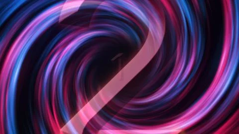 3D Digital Galaxy background, red and blue waves Stock Illustration