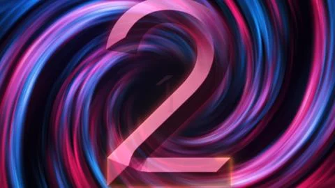 3D Digital Galaxy background, red and blue waves Stock Illustration