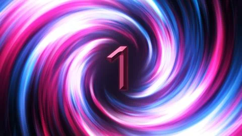 3D Digital Galaxy background, red and blue waves Stock Illustration