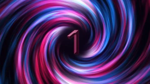 3D Digital Galaxy background, red and blue waves Stock Illustration