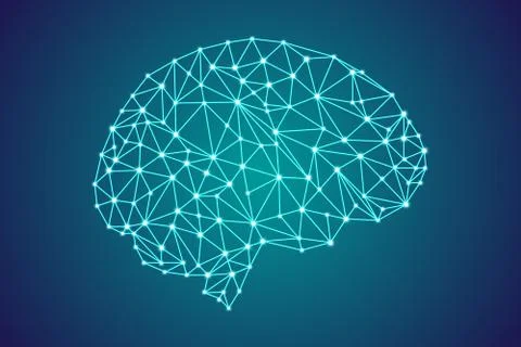 3d digital human brain イラスト素材