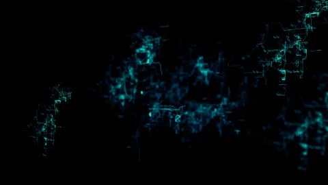 3D digital network. Sign "2021" 스톡 동영상 105976324