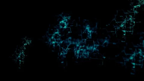 3D digital network. Sign "Black Friday -40 percent" Stock Footage 105976219