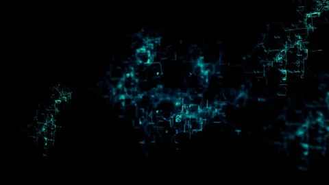 3D digital network. Sign "Black Friday -70 percent" Stock Footage 105976251